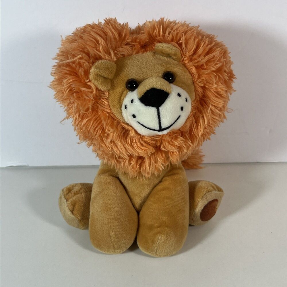 Reese's Orange Lion Plush Stuffed Animal Shaggy Mane Promotional Toy 8”